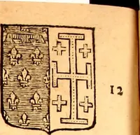 An illustration from Les généaologies historiques des rois, empereurs, &c : et de toutes les maisons souveraines qui ont subsisté jusqu'à présent, exposées dans les cartes généalogiques tirées des meilleurs auteurs, avec des explications historiques et chronologiques .. (1736)