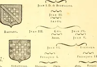 An illustration from Les généaologies historiques des rois, empereurs, &c : et de toutes les maisons souveraines qui ont subsisté jusqu'à présent, exposées dans les cartes généalogiques tirées des meilleurs auteurs, avec des explications historiques et chronologiques .. (1736)