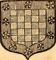 An illustration from Les généaologies historiques des rois, empereurs, &c : et de toutes les maisons souveraines qui ont subsisté jusqu'à présent, exposées dans les cartes généalogiques tirées des meilleurs auteurs, avec des explications historiques et chronologiques .. (1736)