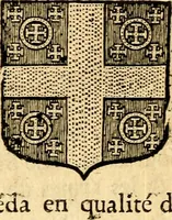 An illustration from Les généaologies historiques des rois, empereurs, &c : et de toutes les maisons souveraines qui ont subsisté jusqu'à présent, exposées dans les cartes généalogiques tirées des meilleurs auteurs, avec des explications historiques et chronologiques .. (1736)