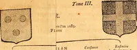 An illustration from Les généaologies historiques des rois, empereurs, &c : et de toutes les maisons souveraines qui ont subsisté jusqu'à présent, exposées dans les cartes généalogiques tirées des meilleurs auteurs, avec des explications historiques et chronologiques .. (1736)