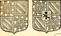 An illustration from Les généaologies historiques des rois, empereurs, &c : et de toutes les maisons souveraines qui ont subsisté jusqu'à présent, exposées dans les cartes généalogiques tirées des meilleurs auteurs, avec des explications historiques et chronologiques .. (1736)