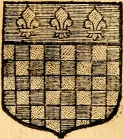 An illustration from Les généaologies historiques des rois, empereurs, &c : et de toutes les maisons souveraines qui ont subsisté jusqu'à présent, exposées dans les cartes généalogiques tirées des meilleurs auteurs, avec des explications historiques et chronologiques .. (1736)