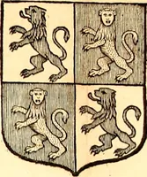 An illustration from Les généaologies historiques des rois, empereurs, &c : et de toutes les maisons souveraines qui ont subsisté jusqu'à présent, exposées dans les cartes généalogiques tirées des meilleurs auteurs, avec des explications historiques et chronologiques .. (1736)