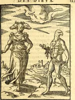 An illustration from Les images des dievx des anciens : contenans les idoles, covstvmes, ceremonies, & autres choses appartenans à la religion des payens (1581)