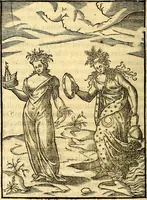 Picture 24 of 95 from Les images des dievx des anciens : contenans les idoles, covstvmes, ceremonies, & autres choses appartenans à la religion des payens (1581), leaf 147