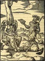 An illustration from Les images des dievx des anciens : contenans les idoles, covstvmes, ceremonies, & autres choses appartenans à la religion des payens (1581)