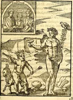 Picture 28 of 95 from Les images des dievx des anciens : contenans les idoles, covstvmes, ceremonies, & autres choses appartenans à la religion des payens (1581), leaf 194