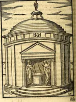 An illustration from Les images des dievx des anciens : contenans les idoles, covstvmes, ceremonies, & autres choses appartenans à la religion des payens (1581)