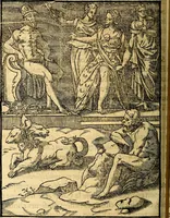 An illustration from Les images des dievx des anciens : contenans les idoles, covstvmes, ceremonies, & autres choses appartenans à la religion des payens (1581)