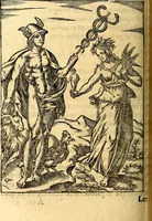 An illustration from Les images des dievx des anciens : contenans les idoles, covstvmes, ceremonies, & autres choses appartenans à la religion des payens (1581)