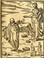 An illustration from Les images des dievx des anciens : contenans les idoles, covstvmes, ceremonies, & autres choses appartenans à la religion des payens (1581)