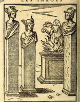 Picture 57 of 95 from Les images des dievx des anciens : contenans les idoles, covstvmes, ceremonies, & autres choses appartenans à la religion des payens (1581), leaf 407