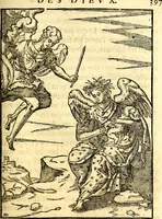 An illustration from Les images des dievx des anciens : contenans les idoles, covstvmes, ceremonies, & autres choses appartenans à la religion des payens (1581)