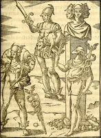 An illustration from Les images des dievx des anciens : contenans les idoles, covstvmes, ceremonies, & autres choses appartenans à la religion des payens (1581)