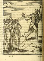 An illustration from Les images des dievx des anciens : contenans les idoles, covstvmes, ceremonies, & autres choses appartenans à la religion des payens (1581)
