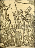 An illustration from Les images des dievx des anciens : contenans les idoles, covstvmes, ceremonies, & autres choses appartenans à la religion des payens (1581)