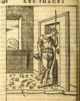 An illustration from Les images des dievx des anciens : contenans les idoles, covstvmes, ceremonies, & autres choses appartenans à la religion des payens (1581)