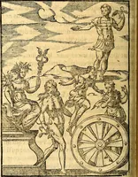 An illustration from Les images des dievx des anciens : contenans les idoles, covstvmes, ceremonies, & autres choses appartenans à la religion des payens (1581)