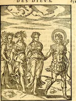 An illustration from Les images des dievx des anciens : contenans les idoles, covstvmes, ceremonies, & autres choses appartenans à la religion des payens (1581)