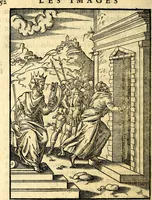 An illustration from Les images des dievx des anciens : contenans les idoles, covstvmes, ceremonies, & autres choses appartenans à la religion des payens (1581)