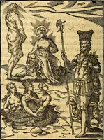 Picture 16 of 95 from Les images des dievx des anciens : contenans les idoles, covstvmes, ceremonies, & autres choses appartenans à la religion des payens (1581), leaf 99