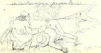 An illustration from Les maitres humoristes : les meilleurs dessins : les meilleurs légendes (1905)