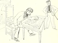 An illustration from Les maitres humoristes : les meilleurs dessins : les meilleurs légendes (1905)