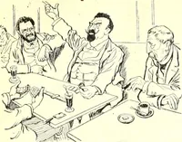 An illustration from Les maitres humoristes : les meilleurs dessins : les meilleurs légendes (1905)