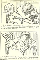 An illustration from Les maitres humoristes : les meilleurs dessins : les meilleurs légendes (1905)