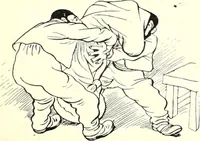 An illustration from Les maitres humoristes : les meilleurs dessins : les meilleurs légendes (1905)