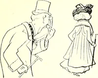 An illustration from Les maitres humoristes : les meilleurs dessins : les meilleurs légendes (1905)