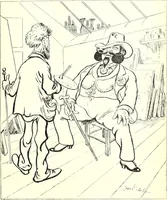 An illustration from Les maitres humoristes : les meilleurs dessins : les meilleurs légendes (1905)