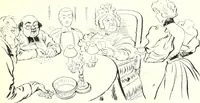 An illustration from Les maitres humoristes : les meilleurs dessins : les meilleurs légendes (1905)