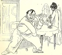 An illustration from Les maitres humoristes : les meilleurs dessins : les meilleurs légendes (1905)