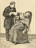 An illustration from Les maladies épidémiques de l'esprit; sorcellerie, magnétisme, morphinisme, délire des grandeurs (1887)