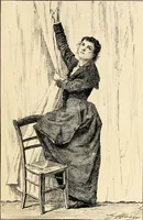 An illustration from Les maladies épidémiques de l'esprit; sorcellerie, magnétisme, morphinisme, délire des grandeurs (1887)
