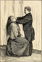 An illustration from Les maladies épidémiques de l'esprit; sorcellerie, magnétisme, morphinisme, délire des grandeurs (1887)