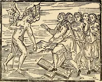 An illustration from Les maladies épidémiques de l'esprit; sorcellerie, magnétisme, morphinisme, délire des grandeurs (1887)