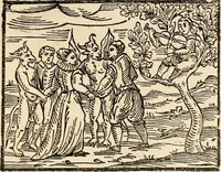 An illustration from Les maladies épidémiques de l'esprit; sorcellerie, magnétisme, morphinisme, délire des grandeurs (1887)
