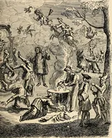 An illustration from Les maladies épidémiques de l'esprit; sorcellerie, magnétisme, morphinisme, délire des grandeurs (1887)