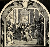 An illustration from Les maladies épidémiques de l'esprit; sorcellerie, magnétisme, morphinisme, délire des grandeurs (1887)