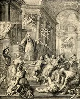 An illustration from Les maladies épidémiques de l'esprit; sorcellerie, magnétisme, morphinisme, délire des grandeurs (1887)