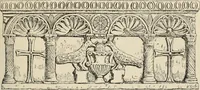 An illustration from Les marbriers romains et le mobilier presbytéral (1897)