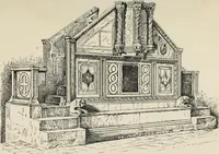 An illustration from Les marbriers romains et le mobilier presbytéral (1897)