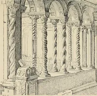 An illustration from Les marbriers romains et le mobilier presbytéral (1897)