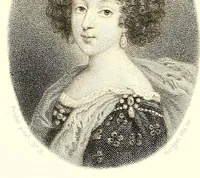 An illustration from Les émaux de Petitot du Musée imperial du Louvre. Portraits de personnages historiques et de femmes célèbres du siècle de Louis XIV (1862)