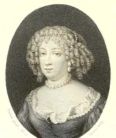 An illustration from Les émaux de Petitot du Musée imperial du Louvre. Portraits de personnages historiques et de femmes célèbres du siècle de Louis XIV (1862)