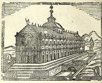 Picture 36 of 52 from Les merueilles de la ville de Rome : ou est traitè des eglises, stations & reliques des corps saints qui y sont : auec la guide qui enseigne aux estrangers à aysement trouuer les choses plus remarquables de Rome : ensemble les noms des papes, empereurs, & autres princes chrestiens (1690), leaf 136