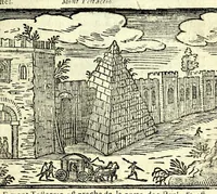 Picture 43 of 52 from Les merueilles de la ville de Rome : ou est traitè des eglises, stations & reliques des corps saints qui y sont : auec la guide qui enseigne aux estrangers à aysement trouuer les choses plus remarquables de Rome : ensemble les noms des papes, empereurs, & autres princes chrestiens (1690), leaf 149